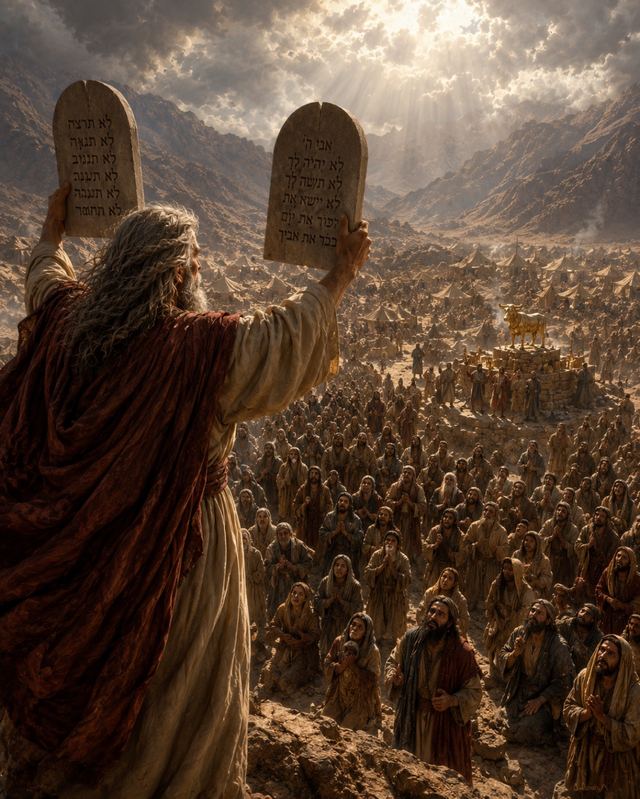 Moses and the Ten Commandments — The Opposia