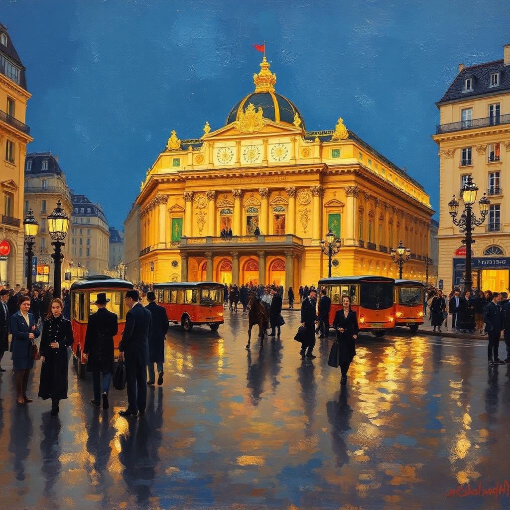 Place de l'Opéra at Night — The Mirror