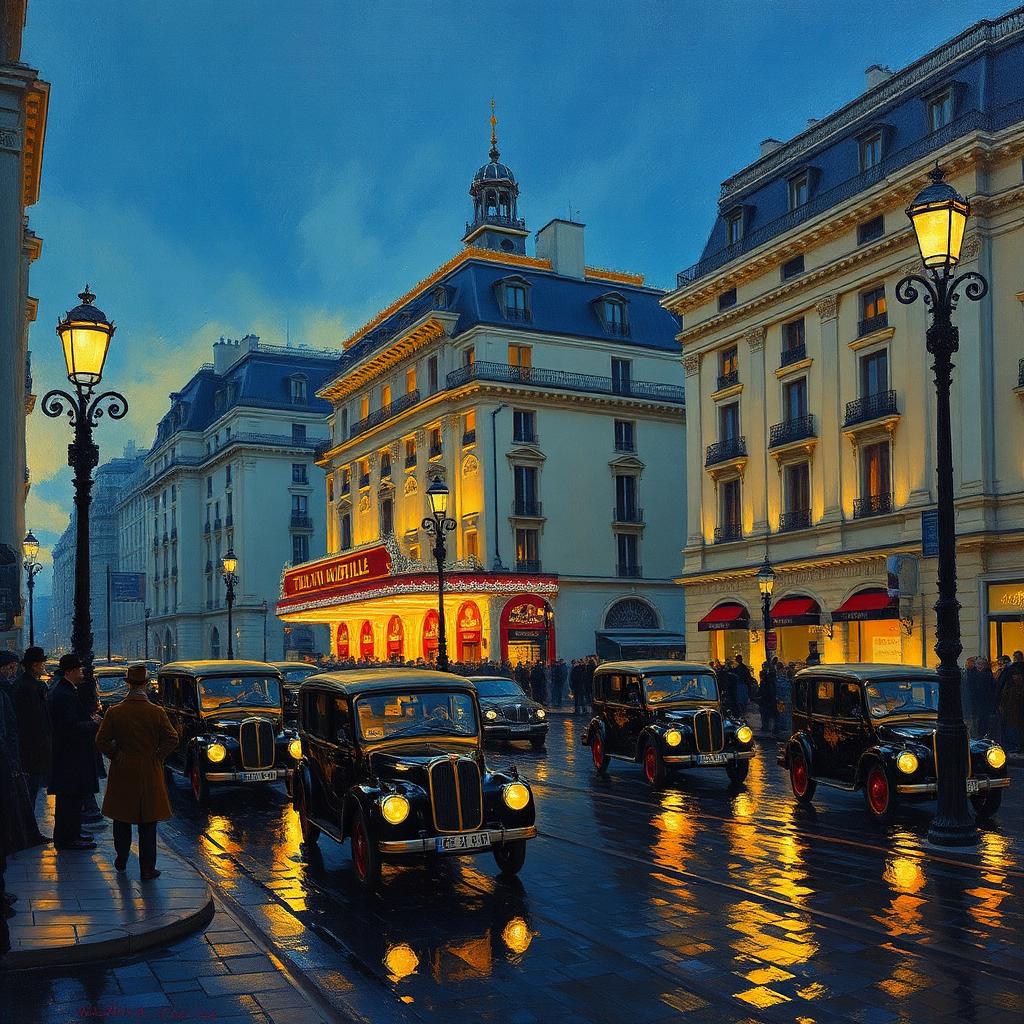 Théâtre du Vaudeville at Dusk — The Original